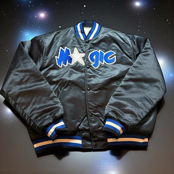 Vintage 1990’s Orlando Magic NBA Starter Satin Jacket Men’s XL - Picture 1 of 6